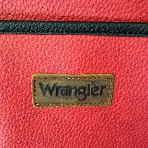 Wrangler Red Lap Top Tote with Black Trim New With Tag - Picture 3 of 11